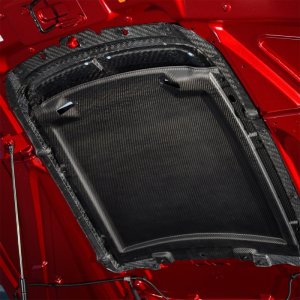 Ford Mustang Hood Vent Kit - Ford Racing - Gloss Finish - Carbon Fiber - `20-`22